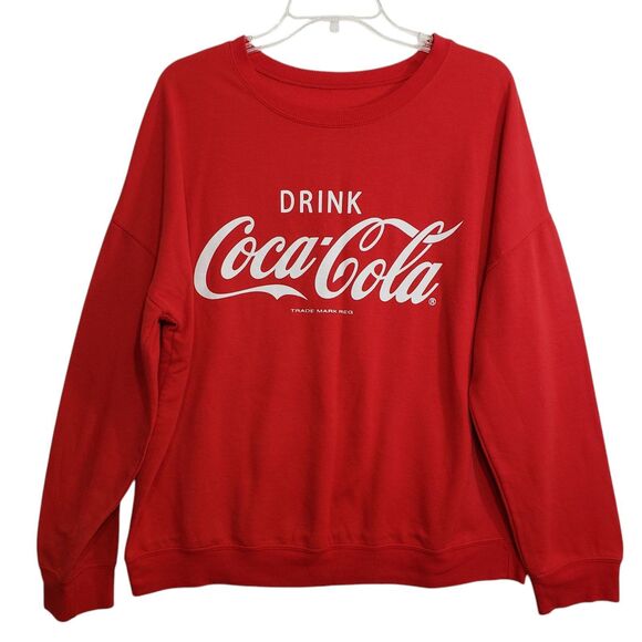 Coca Cola Women's Large Red Sweatshirt - Picture 1 of 7